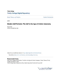 Modern Self-Portraits: the Self in the Age of Artistic Autonomy