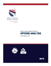 OPTIONS ANALYSIS SEPTEMBER 2013 TABLE of CONTENTS