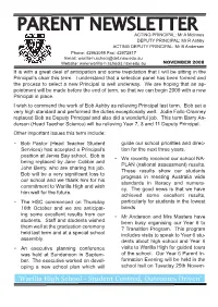 Parent Newsletter