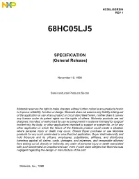 SPECIFICATION (General Release)