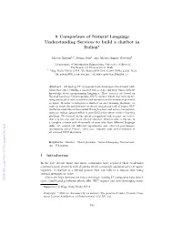 A Comparison of Natural Language Understanding Services to Build a Chatbot in Italian?