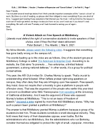 A Violent Attack on Free Speech at Middlebury Liberals Must Defend