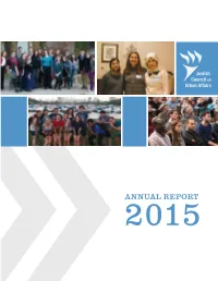Annual Report 2015 Welcome