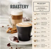 Mugg & Bean Sit Down Menu