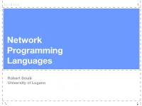 Network Programming Languages
