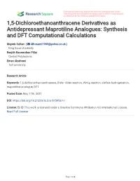 Synthesis and DFT Computational Calculations