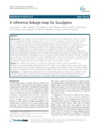 A Reference Linkage Map for Eucalyptus