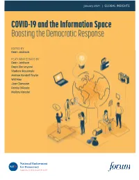 COVID-19 and the Information Space Boosting the Democratic Response
