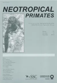 Neotropical Primates 19(1), June 2012