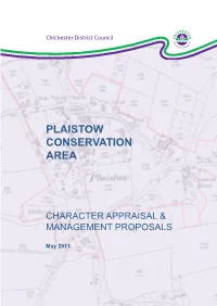 Plaistow Conservation Area Character Appraisal and Management Proposals