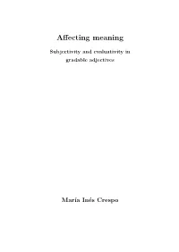 Affecting Meaning