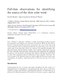 Full-Sun Observations for Identifying the Source of the Slow Solar Wind