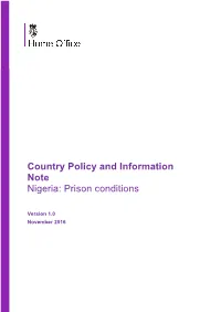 Prison Conditions