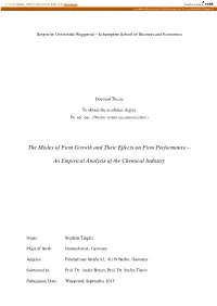 The Modes of Firm Growth and Their Effects on Firm Performance –