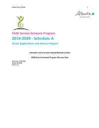 2019-2020 - Schedule a Grant Application and Annual Report