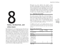 8 Parks, Recreation, and Open Space