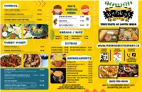 Menu Design Takeaway