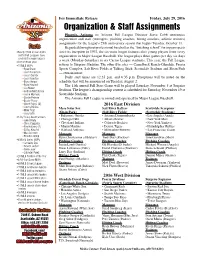 Organization & Staff Assignments