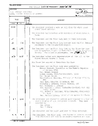 THE DAILY DIARY of PRESIDENT JIMMY CARTER DATE ~Mo