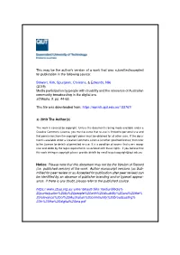 This May Be the Author's Version of a Work That Was Submitted/Accepted for Publication in the Following Source: Stewart, Kim