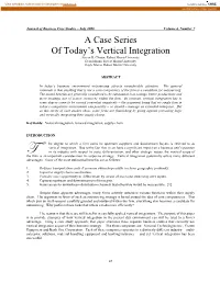 Vertical Integration Steven R