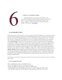 6. Relative and Absolute Dating