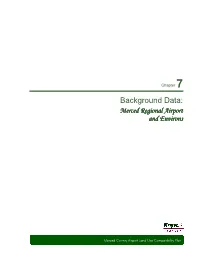 Background Data: Merced Regional Airport and Environs