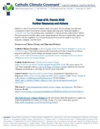 Feast of St. Francis 2018 Further Resources and Actions