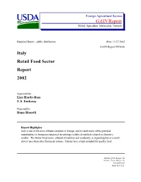 GAIN Report Global Agriculture Information Network
