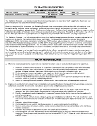 Job Description for Job Title