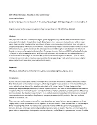 Self-Reflexive Simulacra. Visuality As Meta-Commentary Hans-Joachim Backe