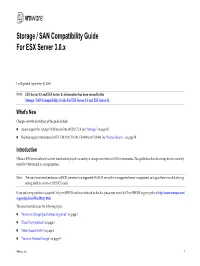 Storage / SAN Compatibility Guide for ESX Server 3.0.X
