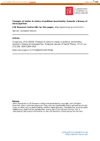 Towards a Theory of Derecognition LSE Research Online URL for This Paper: Version: Accepted Version