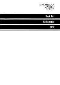 Work out Mathematics GCSE MACMILLAN WORKOUT SERIES