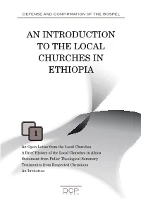 An Introduction to the Local Churches in Ethiopia