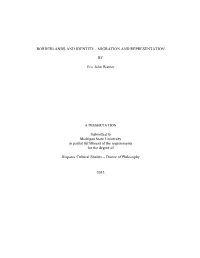 Borderlands and Identity - Migration and Representation