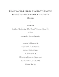 Financial Time Series Volatility Analysis Using Gaussian Process State-Space Models