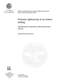 Forensic Taphonomy in an Indoor Setting