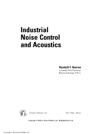 Industrial Noise Control and Acoustics