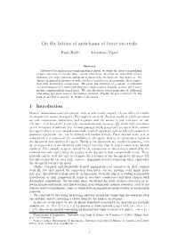 On the Lattice of Antichains of Finite Intervals