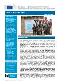 South Sudan Crisis ECHO FACTSHEET