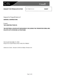 Specifications for Stornoway Kitchen Upgrade Project