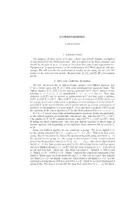 SUPERSYMMETRY 1. Introduction the Purpose
