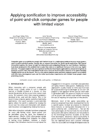 Applying Sonification to Improve Accessibility of Point-And-Click