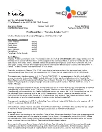 Notes About Participants in the 2005 Funai Classic …