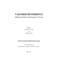 TAILORED DETERRENCE Influencing States and Groups of Concern