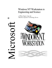 Windows NT Workstation in Engineering and Science