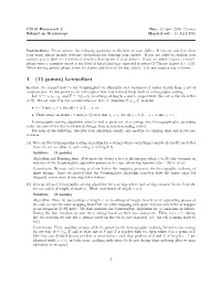 1 (15 Points) Lexicosort