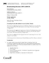 Broadcasting Decision CRTC 2009-39