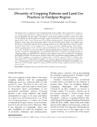 Diversity of Cropping Patterns and Land Use Practices in Faridpur Region